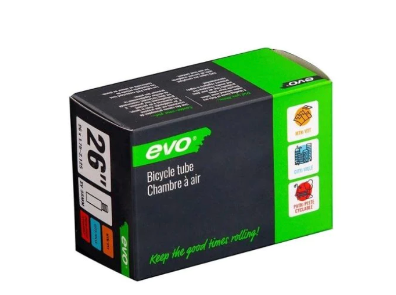 EVO, SV, Chambre à air, Schrader, Longueur: 35mm, 24'', 1.75-2.125