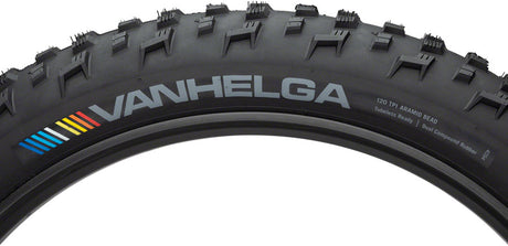 45NRTH Vanhelga Tire -  Tubeless Folding Black 120tpi